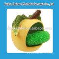 Decorative kitchen ceramic sponge holder with grape shape